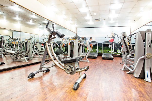 Sunrise Holidays Resort in Egypte bij de fitness voor het geval dat je op vakantie nog lekker wilt sporten